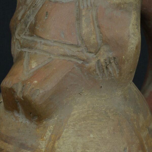 Pre Columbian Moche Ceramic Bottle Ritual Artifact Peru Collectible - Imagen 13