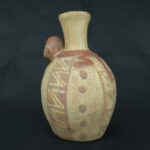 Pre Columbian Moche Ceramic Vessel Ritual Artifact with Monkey Design - Imagen 2