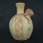 Pre Columbian Moche Ceramic Vessel Ritual Artifact with Monkey Design - Imagen 5