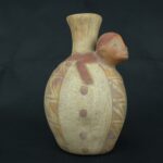 Pre Columbian Moche Ceramic Vessel Ritual Artifact with Monkey Design - Imagen 6