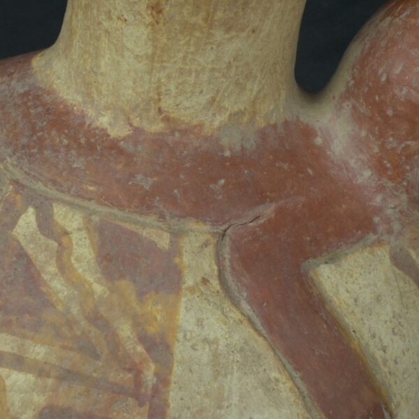 Pre Columbian Moche Ceramic Vessel Ritual Artifact with Monkey Design - Imagen 17