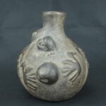 Pre Columbian Chimu Black Ceramic Ritual Vessel Ancient Artifact - Imagen 3