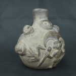 Pre Columbian Chimu Black Ceramic Ritual Vessel Ancient Artifact - Imagen 8