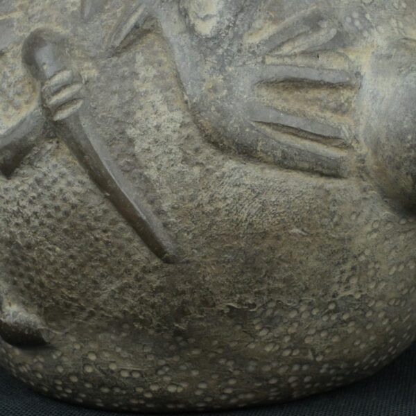 Pre Columbian Chimu Black Ceramic Ritual Vessel Ancient Artifact - Imagen 16