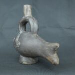 Pre Columbian Moche Ceramic Fish Vessel Ritual Artifact Peru - Imagen 2