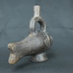 Pre Columbian Moche Ceramic Fish Vessel Ritual Artifact Peru - Imagen 4