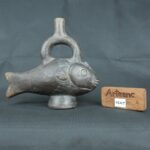 Pre Columbian Moche Ceramic Fish Vessel Ritual Artifact Peru - Imagen 23
