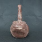 Pre Columbian Moche Ceramic Bottle Frog Ritual Artifact Peru - Imagen 7