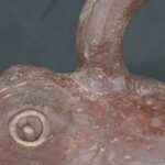 Pre Columbian Moche Ceramic Bottle Frog Ritual Artifact Peru - Imagen 13