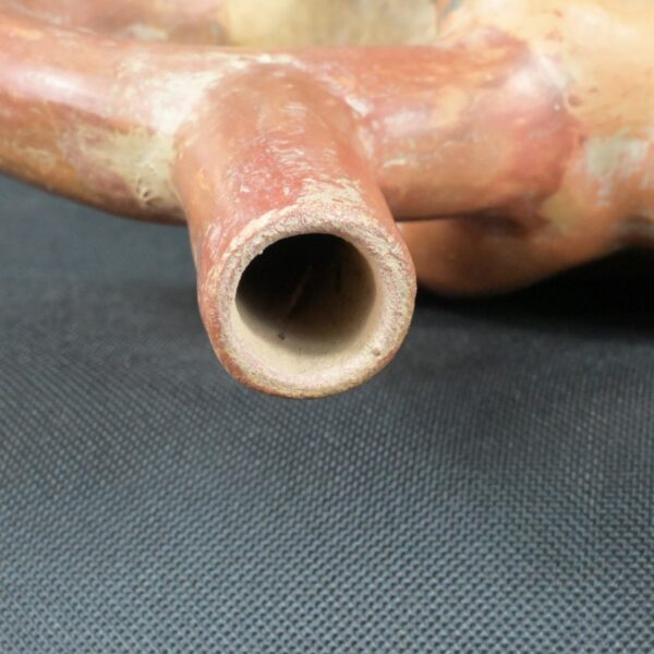Pre Columbian Moche Ceramic Erotic Bottle Ritual Artifact Peru Collectible - Imagen 17