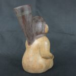 Pre Columbian Moche Ceramic Vessel Ancient Ritual Artifact Peru - Imagen 7