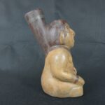 Pre Columbian Moche Ceramic Vessel Ancient Ritual Artifact Peru - Imagen 8