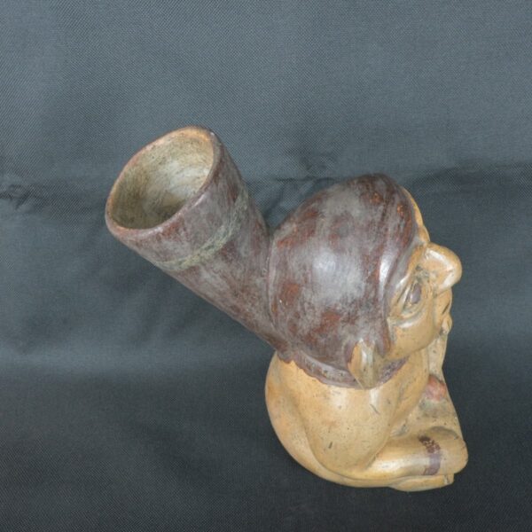 Pre Columbian Moche Ceramic Vessel Ancient Ritual Artifact Peru - Imagen 9