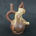 Pre Columbian Moche Ceramic Vessel Ritual Artifact Peru Collectible - Imagen 6