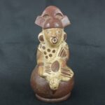 Pre Columbian Moche Ceramic Vessel Ritual Artifact Peru Collectible - Imagen 8