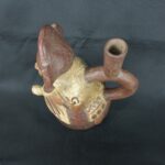 Pre Columbian Moche Ceramic Vessel Ritual Artifact Peru Collectible - Imagen 9