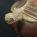 Pre Columbian Moche Ceramic Vessel Ritual Artifact Peru Collectible - Imagen 12