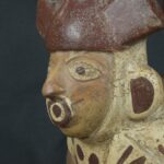 Pre Columbian Moche Ceramic Vessel Ritual Artifact Peru Collectible - Imagen 13