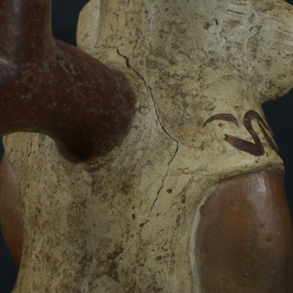 Pre Columbian Moche Ceramic Vessel Ritual Artifact Peru Collectible - Imagen 17
