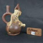Pre Columbian Moche Ceramic Vessel Ritual Artifact Peru Collectible - Imagen 22