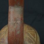 Pre Columbian Moche Ceramic Head Bottle Ritual Artifact Peru Collectible - Imagen 18