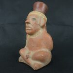 Pre Columbian Moche Ceramic Prisoner Vessel Ritual Artifact Peru - Imagen 2