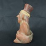 Pre Columbian Moche Ceramic Prisoner Vessel Ritual Artifact Peru - Imagen 3