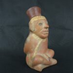 Pre Columbian Moche Ceramic Prisoner Vessel Ritual Artifact Peru - Imagen 8