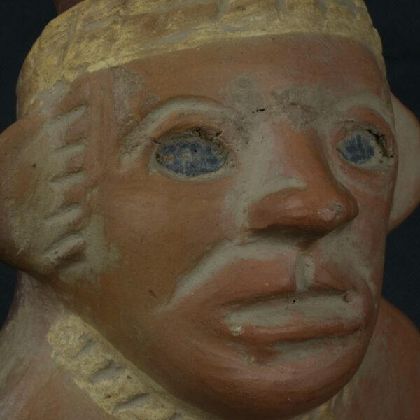 Pre Columbian Moche Ceramic Prisoner Vessel Ritual Artifact Peru - Imagen 12