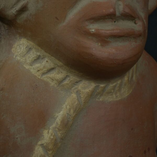 Pre Columbian Moche Ceramic Prisoner Vessel Ritual Artifact Peru - Imagen 13