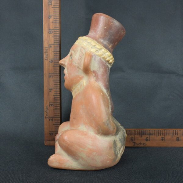 Pre Columbian Moche Ceramic Prisoner Vessel Ritual Artifact Peru - Imagen 18