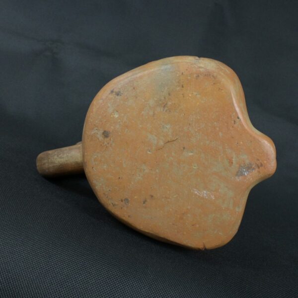 Pre Columbian Moche Ceramic Bottle Sitting Figure Ritual Artifact - Imagen 10