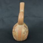 Pre Columbian Moche Ceramic Bottle Ritual Artifact Andean Collectible - Imagen 7