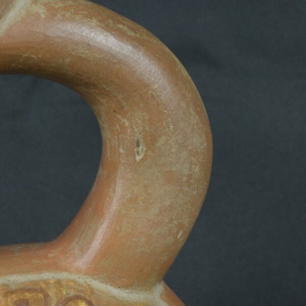 Pre Columbian Moche Ceramic Bottle Ritual Artifact Andean Collectible - Imagen 14