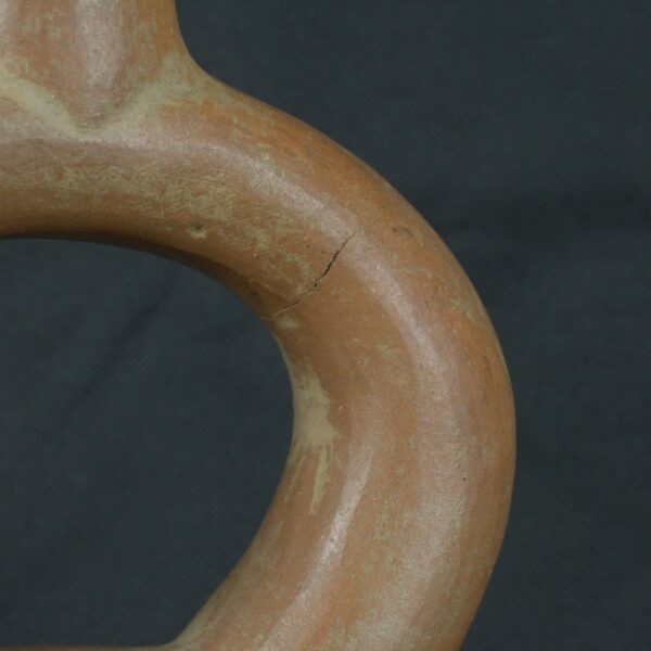Pre Columbian Moche Ceramic Bottle Ritual Artifact Andean Collectible - Imagen 16