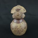 Pre Columbian Moche Ceramic Bottle Ritual Artifact Peru Collectible - Imagen 8