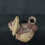 Pre Columbian Moche Ceramic Bottle Ritual Artifact Peru Collectible - Imagen 9