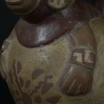 Pre Columbian Moche Ceramic Bottle Ritual Artifact Peru Collectible - Imagen 13