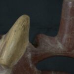 Pre Columbian Moche Ceramic Bottle Ritual Artifact Peru Collectible - Imagen 14