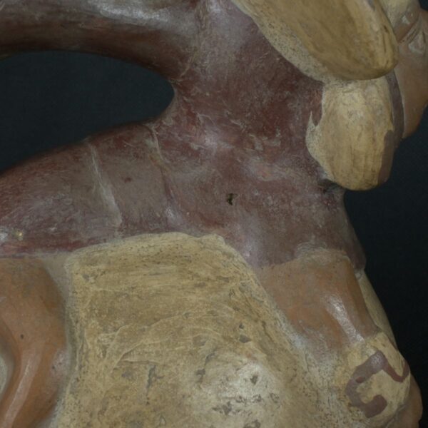 Pre Columbian Moche Ceramic Bottle Ritual Artifact Peru Collectible - Imagen 18