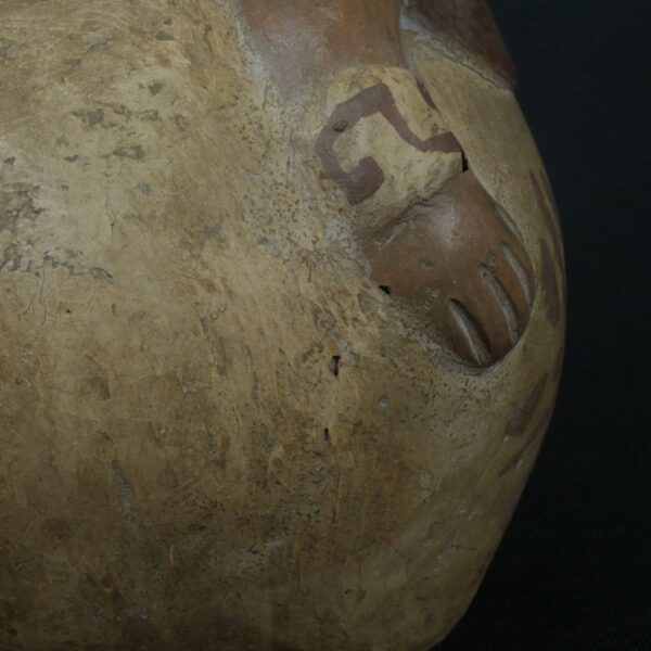 Pre Columbian Moche Ceramic Bottle Ritual Artifact Peru Collectible - Imagen 19
