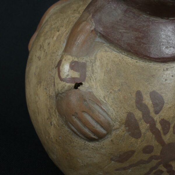 Pre Columbian Moche Ceramic Bottle Ritual Artifact Peru Collectible - Imagen 20