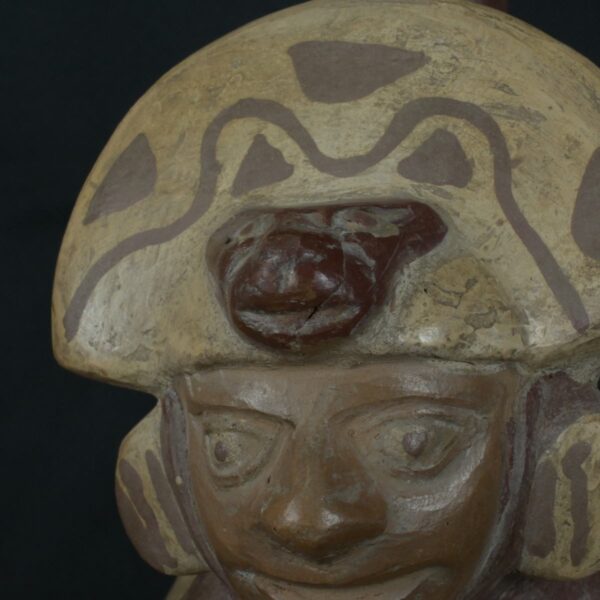 Pre Columbian Moche Ceramic Bottle Ritual Artifact Peru Collectible - Imagen 21