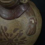 Pre Columbian Moche Ceramic Bottle Ritual Artifact Peru Collectible - Imagen 22