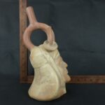 Pre Columbian Moche Ceramic Bottle Ritual Artifact Peru Collectible - Imagen 17