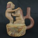 Pre Columbian Moche Pottery Vessel Ancient Andean Artifact