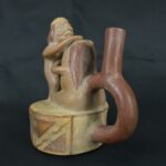 Pre Columbian Moche Pottery Vessel Ancient Andean Artifact - Imagen 2