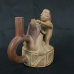 Pre Columbian Moche Pottery Vessel Ancient Andean Artifact - Imagen 4