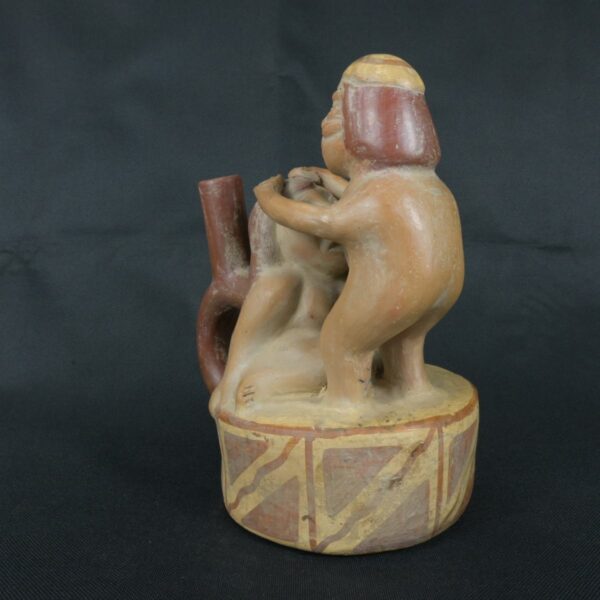 Pre Columbian Moche Pottery Vessel Ancient Andean Artifact - Imagen 6