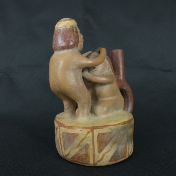 Pre Columbian Moche Pottery Vessel Ancient Andean Artifact - Imagen 8
